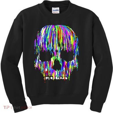 Colorful Skull Head Kids Sweatshirt