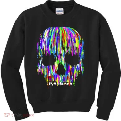 Colorful Skull Head Kids Sweatshirt