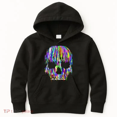 Colorful Skull Head Kids Hoodie