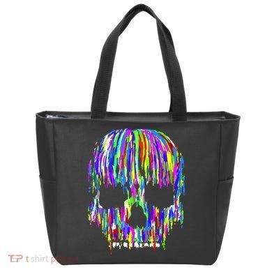 Colorful Skull Head Tote Bag