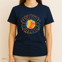 Colorful Sunflower T-Shirt thumb 4