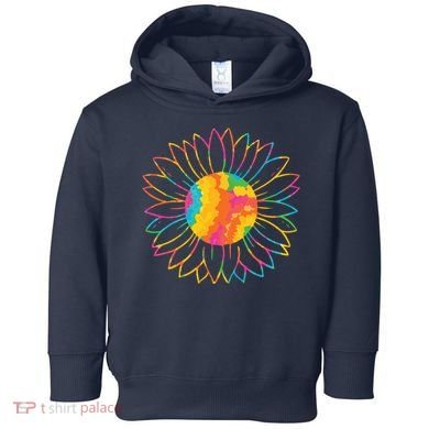 Colorful Sunflower Toddler Hoodie