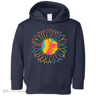 Colorful Sunflower Toddler Hoodie