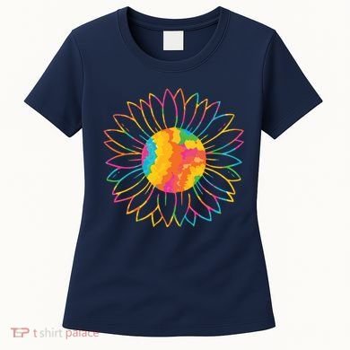 Colorful Sunflower Women's T-Shirt