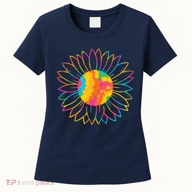 Colorful Sunflower Women's T-Shirt