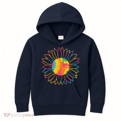 Colorful Sunflower Kids Hoodie