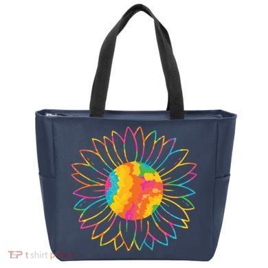 Colorful Sunflower Tote Bag