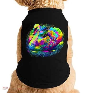 Colorful Swan Doggie Tank