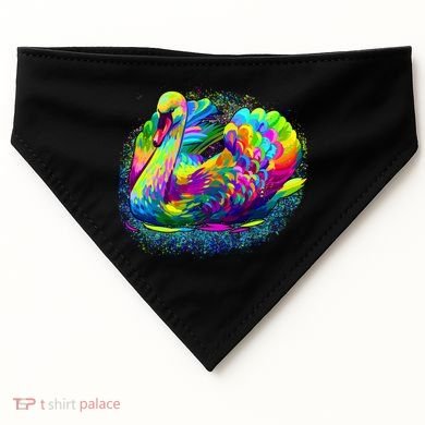 Colorful Swan USA-Made Doggie Bandana