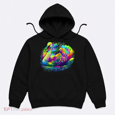 Colorful Swan Hoodie