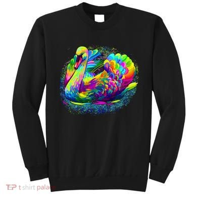 Colorful Swan Sweatshirt
