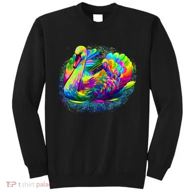 Colorful Swan Sweatshirt