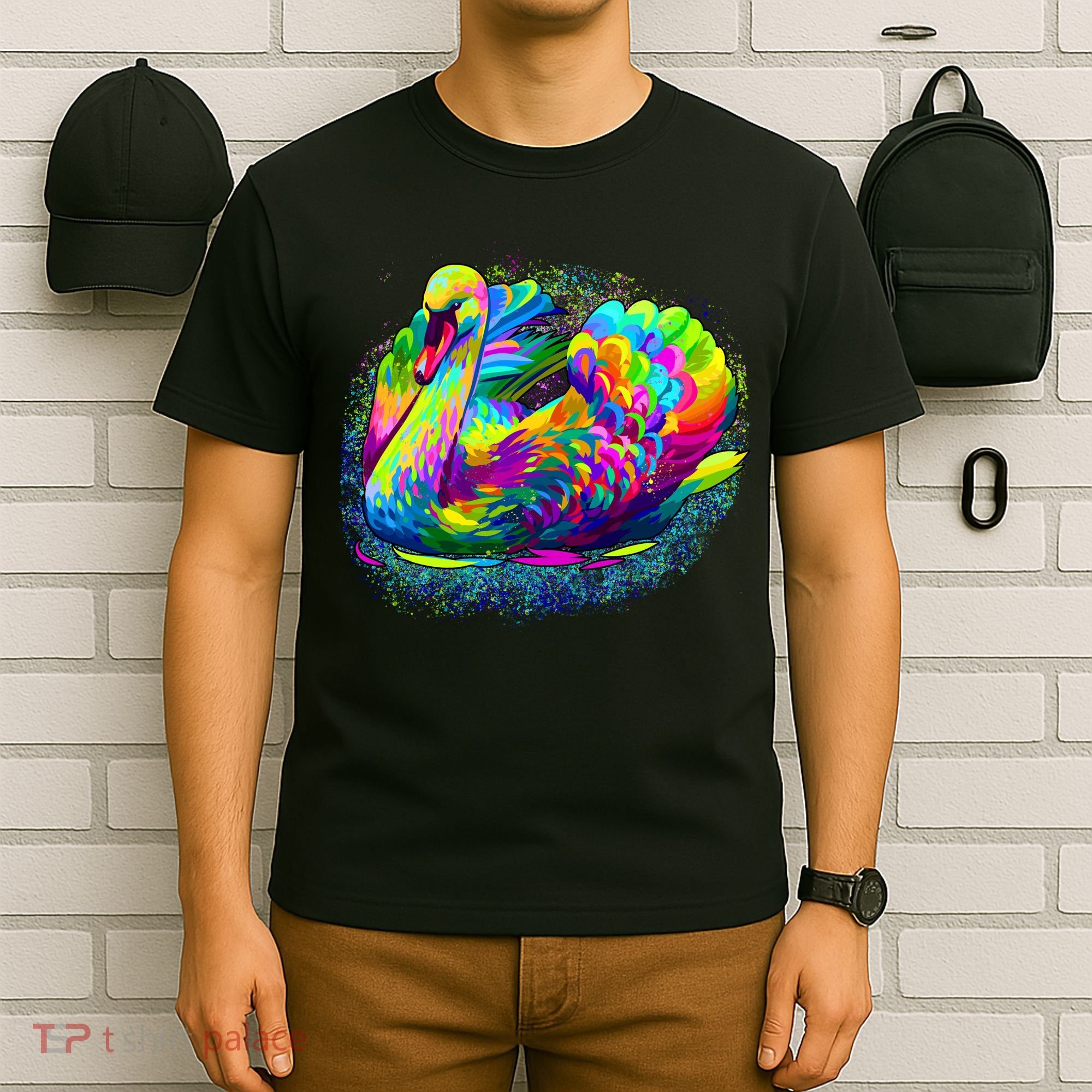 Colorful Swan T-Shirt