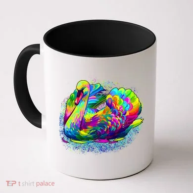 Colorful Swan Coffee Mug