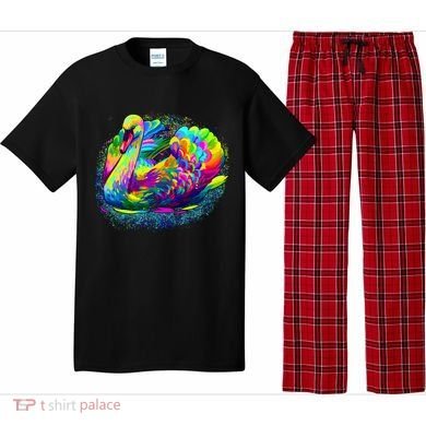 Colorful Swan Pajama Set