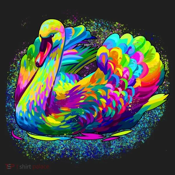 Colorful Swan Tumbler