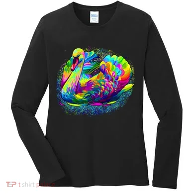 Colorful Swan Women's Long Sleeve Shirt
