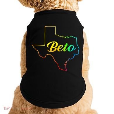 Colorful Texas Senate Beto Rainbow Doggie Tank