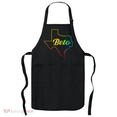 Colorful Texas Senate Beto Rainbow Apron