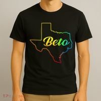Colorful Texas Senate Beto Rainbow T-Shirt thumb 3
