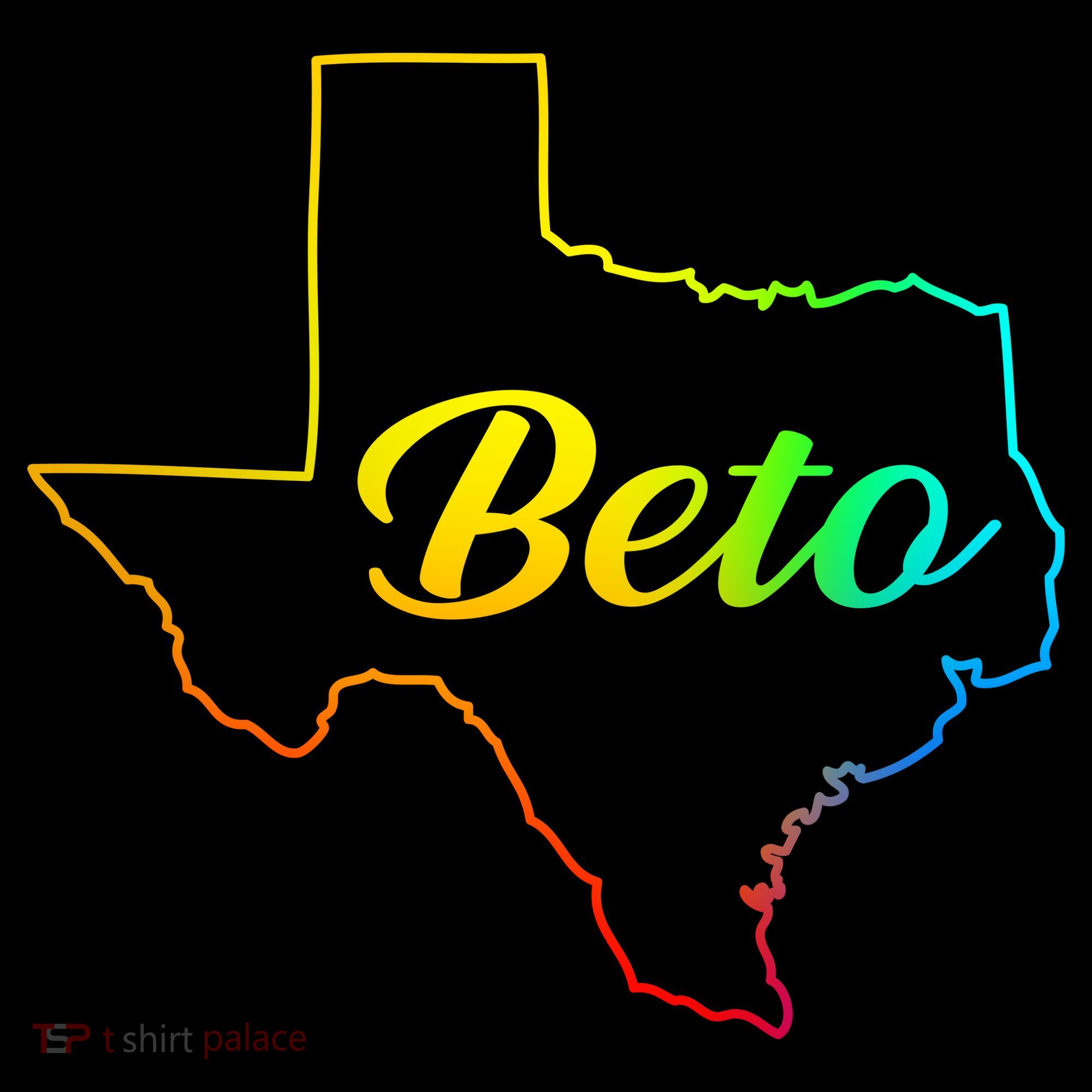 Colorful Texas Senate Beto Rainbow T-Shirt