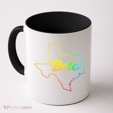 Colorful Texas Senate Beto Rainbow Coffee Mug