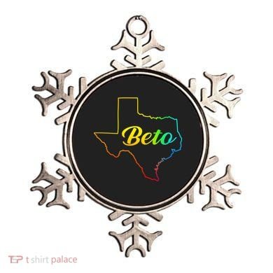 Colorful Texas Senate Beto Rainbow Ornament