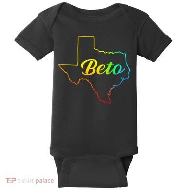 Colorful Texas Senate Beto Rainbow Baby Bodysuit