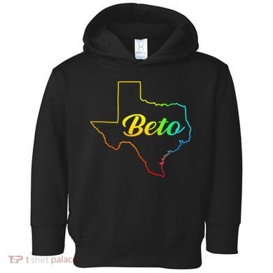 Colorful Texas Senate Beto Rainbow Toddler Hoodie
