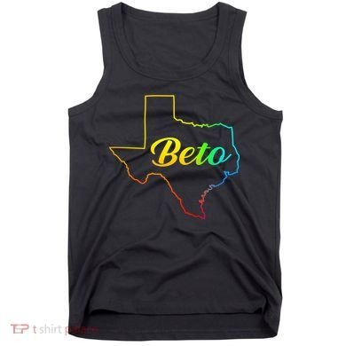 Colorful Texas Senate Beto Rainbow Tank Top