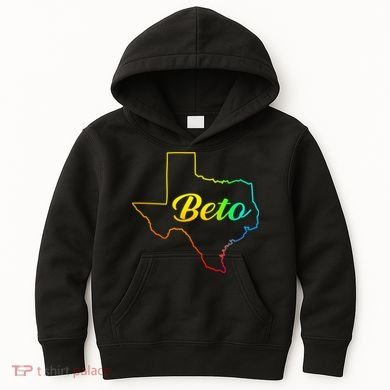 Colorful Texas Senate Beto Rainbow Kids Hoodie