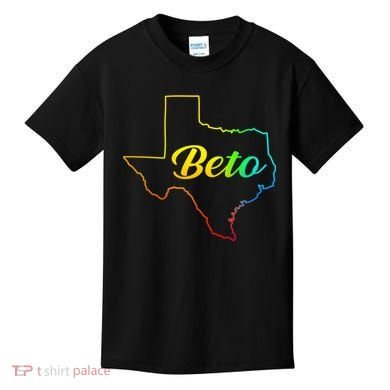Colorful Texas Senate Beto Rainbow Kids T-Shirt