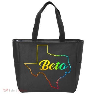 Colorful Texas Senate Beto Rainbow Tote Bag