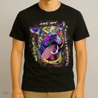 Colorful Texture Boxer Dog Rescues Are My Favorite Breeds T-Shirt thumb 3