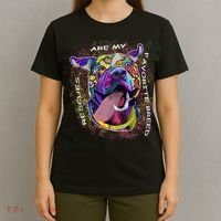 Colorful Texture Boxer Dog Rescues Are My Favorite Breeds T-Shirt thumb 4