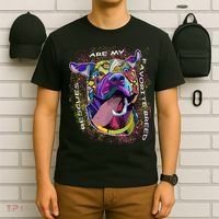 Colorful Texture Boxer Dog Rescues Are My Favorite Breeds T-Shirt thumb 6