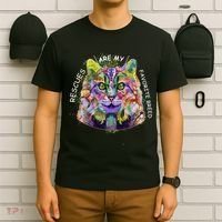Colorful Texture Cat Rescues Are My Favorite T-Shirt thumb 6