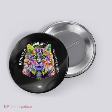 Colorful Texture Cat Rescues Are My Favorite Button
