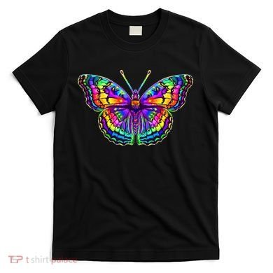 Colorful Texture Trippy Butterfly T-Shirt