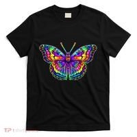 Colorful Texture Trippy Butterfly T-Shirt thumb 0
