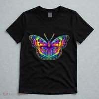 Colorful Texture Trippy Butterfly T-Shirt thumb 5
