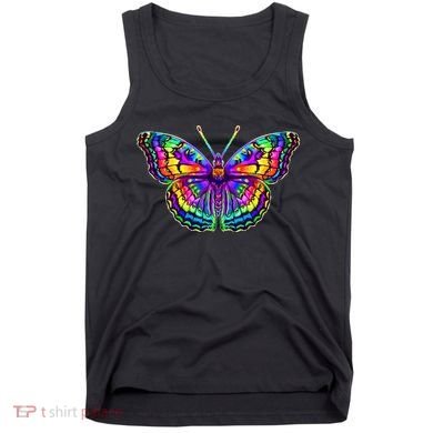 Colorful Texture Trippy Butterfly Tank Top