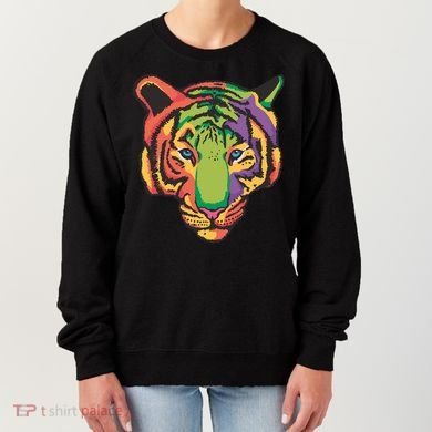 Colorful Tiger Head Women's Sweatshirt