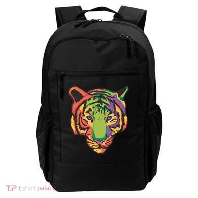 Colorful Tiger Head Backpack