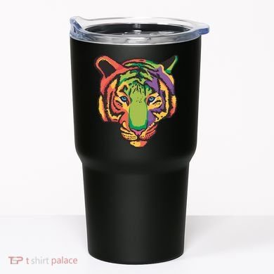 Colorful Tiger Head Tumbler