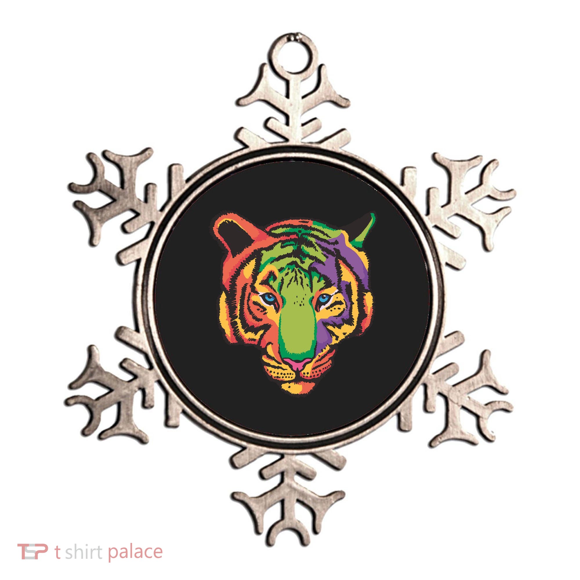 Colorful Tiger Head Ornament