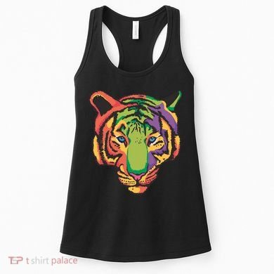 Colorful Tiger Head Women's Tank Top