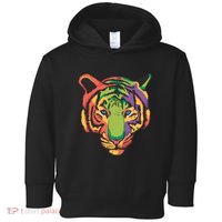 Colorful Tiger Head Toddler Hoodie thumb 0