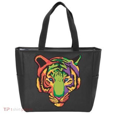 Colorful Tiger Head Tote Bag