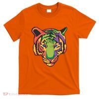 Colorful Tiger Head T-Shirt thumb 0